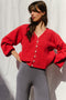 PAOLA cardigan / organic cotton / sweet paprika