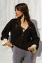 PAOLA cardigan / organic cotton / black