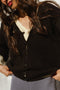 PAOLA cardigan / organic cotton / black