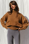 PARSLEY jumper / organic cotton / carob