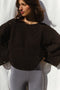 LINA jumper / organic cotton / black