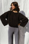 LINA jumper / organic cotton / black