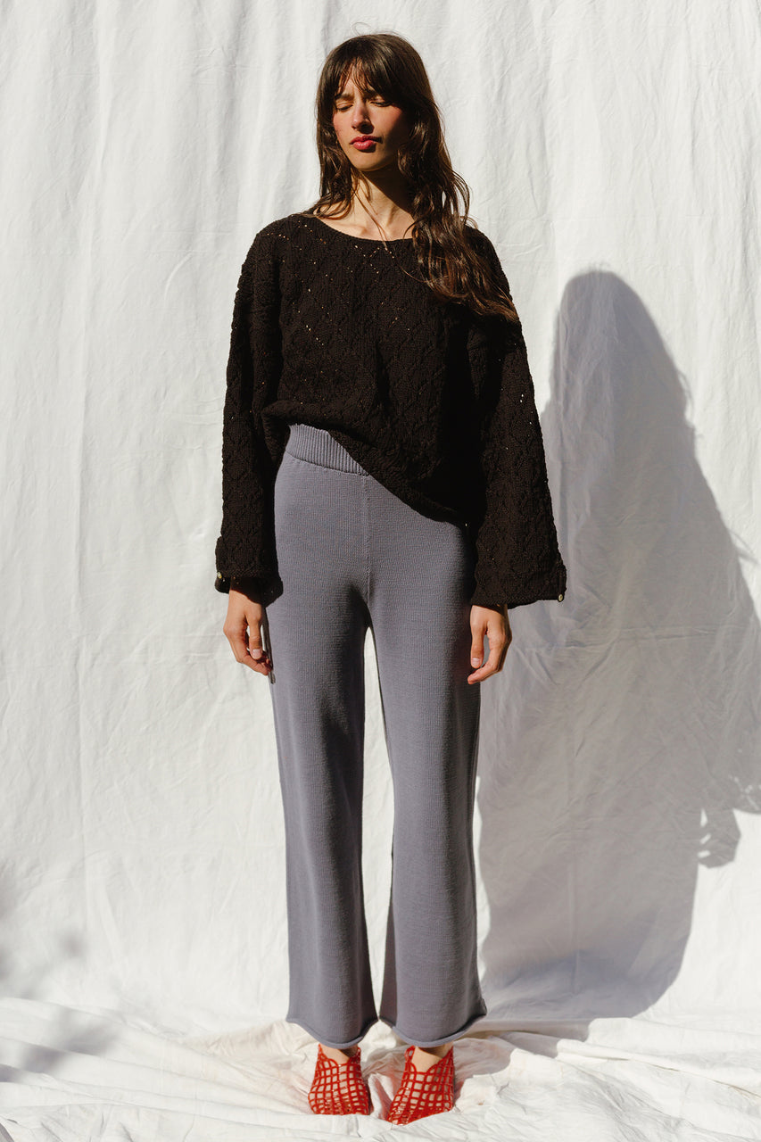 LINA jumper / organic cotton / black