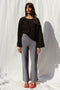 LINA jumper / organic cotton / black