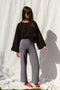 LINA jumper / organic cotton / black