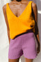 SOLITO vest / organic cotton / kumquat
