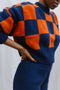 LINO no waste jumper / organic cotton / midnight & orange zest