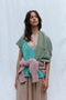 CANDELA fine knit slip dress / organic cotton / warm sand