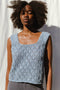 LINA vest / organic cotton / the sea