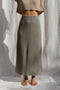 DULCE ribbed skirt / alpaca & recycled PET / piedra