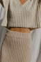 DULCE ribbed top / alpaca & recycled PET / milk