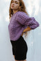 MINI EWA chunky jumper / highland wool / jacaranda