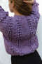 MINI EWA chunky jumper / highland wool / jacaranda