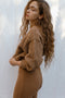 MINI ROSINA jumper / alpaca & pima cotton / autumn leaf