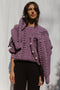 MINI EWA chunky cardigan / highland wool / jacaranda