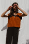 TIO vest / highland wool / caramelo