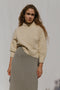 DULCE ribbed skirt / alpaca & recycled PET / piedra