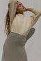 DULCE ribbed skirt / alpaca & recycled PET / piedra