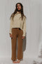 FRANKA ribbed jumper / highland wool / milk