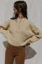 FRANKA ribbed jumper / highland wool / milk