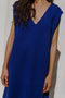 ZULMA vest dress / highland wool / sapphire