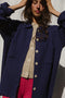 NENNA shirt / highland wool / indigo
