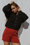 EWA cardigan / highland wool / black