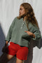 FRANKA ribbed jumper / highland wool / seaglass