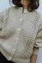 EWA cardigan / highland wool / wild oat