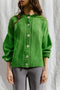 CARMEN cardigan / organic cotton boucle / apple