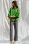 CARMEN cardigan / organic cotton boucle / apple