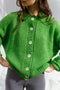CARMEN cardigan / organic cotton boucle / apple
