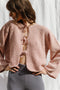 REINA cardigan / organic cotton boucle / rosado / samples