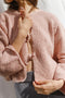 REINA cardigan / organic cotton boucle / rosado / samples