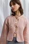 REINA cardigan / organic cotton boucle / rosado