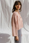 REINA cardigan / organic cotton boucle / rosado / samples