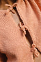 REINA cardigan / organic cotton boucle / peach clay