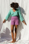 NURIA jumper / organic cotton / turquesa / samples