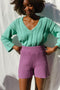 NURIA jumper / organic cotton / turquesa / samples