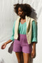 NURIA jumper / organic cotton / turquesa / samples