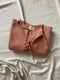 REINA cardigan / organic cotton boucle / peach clay / samples