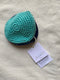 MONEDERO REDONDO / organic cotton / turquesa y midnight