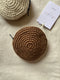 MONEDERO REDONDO / organic cotton / milk y carob