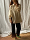 SANTIAGO big shirt / organic indian cotton & natural indian silk / cream chequered