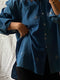 SANTIAGO big shirt / organic indian cotton / indigo & milk play