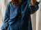 SANTIAGO big shirt / organic indian cotton / indigo & milk play