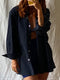 SANTIAGO big shirt / organic indian cotton / black indigo chequered