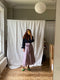 INDRA wrap skirt / indian cotton / liquorice & pastel ripple