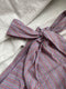 INDRA wrap skirt / indian cotton / liquorice & pastel ripple