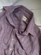 SANTIAGO big shirt / organic indian cotton / liquorice & pastel ripple